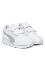 Puma Sneakersy St Runner V4 Glitter 401587 01 Biały. Białe buty sportowe dziewczęce Puma, bez wzorów, ze skóry, bez zapięcia. Za 219.99 zł.