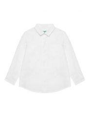 United Colors Of Benetton Koszula 59UXGQ029 Biały Regular Fit. Białe koszule chłopięce United Colors Of Benetton, bez wzorów, z bawełny, bez kołnierzyka, bez ramiączek. Za 79.99 zł.