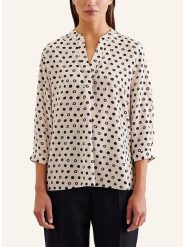 Seidensticker Bluzka w kolorze kremowo-czarnym rozmiar: 38. Brązowe bluzki damskie Seidensticker, bez wzorów, z wiskozy, bez kołnierzyka, bez ramiączek. Za 109.00 zł.