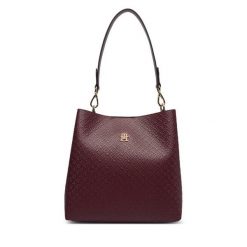 Torebka Tommy Hilfiger. Czerwone torebki klasyczne damskie Tommy Hilfiger, bez dodatków. Za 649.99 zł.