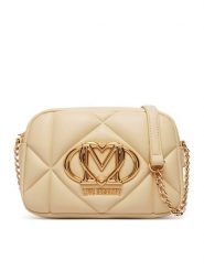 LOVE MOSCHINO Torebka JC4038PP1PLC0129 Beżowy. Brązowe listonoszki damskie Love Moschino, bez wzorów, ze skóry, bez dodatków. Za 879.99 zł.