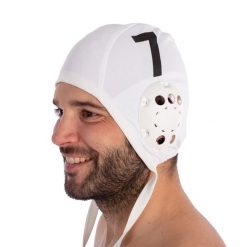 Czapka Basic Junior do piłki wodnej - zestaw 13 sztuk. Białe czapki damskie Softee, bez wzorów, z materiału. Za 538.99 zł.