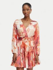 Marciano Guess Sukienka koktajlowa G6GK58 W2214 Pomarańczowy Regular Fit. Brązowe sukienki damskie Marciano Guess, z aplikacjami, z syntetyku, wizytowe, bez ramiączek. Za 1,089.00 zł.