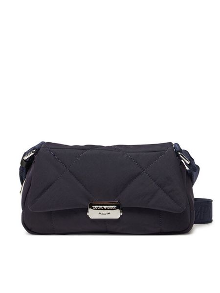 Emporio Armani Torebka EW001776 AF15446 UB115 Granatowy. Niebieskie listonoszki damskie Emporio Armani, bez wzorów, z materiału, bez dodatków. Za 629.99 zł.