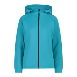 Bluza damska turystyczna CMP 32C8386. Niebieskie bluzy damskie CMP, m, bez wzorów, z kapturem. Za 149.99 zł.
