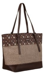 Shopperka brązowa David Jones 6875-4. Brązowe torebki klasyczne damskie David Jones, ze skóry ekologicznej, bez dodatków. Za 157.99 zł.