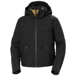Damska kurtka narciarska 3 w 1 z kapturem Helly Hansen Kvitfjell. Czarne kurtki damskie Helly Hansen, na zimę, bez wzorów, z kapturem. W wyprzedaży za 3,156.00 zł.