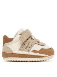 Mayoral Sneakersy 9087.21 Beżowy. Brązowe buty sportowe chłopięce Mayoral, ze skóry, bez zapięcia. Za 99.99 zł.