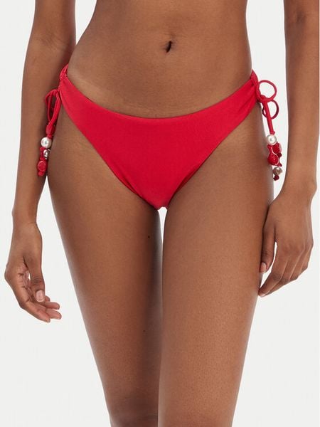 Seafolly Dół od bikini Palermo 40757-217 Czerwony. Czerwone bikini Seafolly, bez wzorów, z syntetyku. Za 369.99 zł.