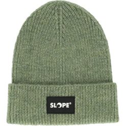 Czapka Slope Andie. Zielone czapki damskie SLOPE, bez wzorów, z materiału. Za 178.50 zł.