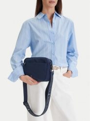 Beverly Hills Polo Club Torebka CEOWB-BHPC-L-007-09 Granatowy. Niebieskie listonoszki damskie Beverly Hills Polo Club, bez wzorów, z materiału, bez dodatków. Za 129.99 zł.