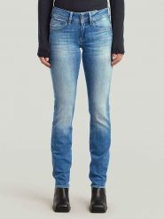 G-Star Dżinsy - Slim fit - w kolorze niebieskim rozmiar: W26/L30. Niebieskie jeansy damskie G-Star. Za 232.78 zł.