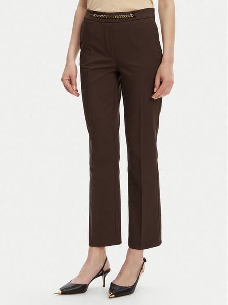 Marciano Guess Spodnie materiałowe 5GGB17 7311A Brązowy Regular Fit. Brązowe spodnie materiałowe damskie Marciano Guess, z aplikacjami, z bawełny. Za 539.99 zł.