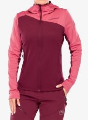 Bluza z kapturem damska La Sportiva Cosmic Thermal Hoody. Czerwone bluzy damskie La Sportiva, m, bez wzorów, z materiału, z kapturem. Za 576.39 zł.