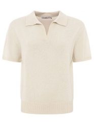 Zwillingsherz Kaszmirowa koszulka polo w kolorze beżowym rozmiar: S. Brązowe koszulki damskie Zwillingsherz, s, bez wzorów, z kaszmiru, bez kołnierzyka, bez ramiączek. Za 347.99 zł.