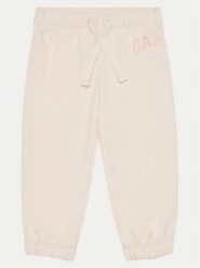 Gap Spodnie dresowe 876617-01 Różowy Regular Fit. Czerwone spodnie dresowe dziewczęce GAP, bez wzorów, z bawełny. Za 59.99 zł.