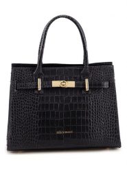 Mia Tomazzi Skórzana torebka "Beltrami" w kolorze czarnym - 29 x 22 x 14 cm rozmiar: onesize. Czarne torebki klasyczne damskie Mia Tomazzi, z materiału, przez ramię, bez dodatków. Za 382.99 zł.