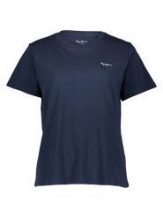 Pepe Jeans Koszulka w kolorze granatowym rozmiar: XL. Niebieskie bluzki damskie Pepe Jeans, xl, bez wzorów, z bawełny, bez kołnierzyka, bez ramiączek. Za 55.95 zł.