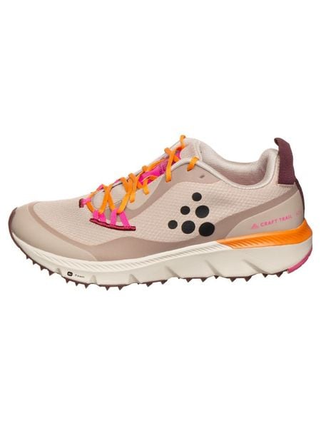 Craft Buty "ADV Nordic Trail" w kolorze beżowo-pomarańczowym do biegania rozmiar: 37,5. Brązowe obuwie sportowe damskie Craft, z materiału, bez zapięcia, do biegania. Za 201.08 zł.