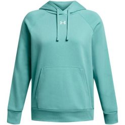 Bluza Z Kapturem Damska Polar Rival. Zielone bluzy damskie Under Armour, l, bez wzorów, z polaru, z kapturem. Za 336.99 zł.