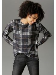 Aniston Koszulka w kolorze szaro-białym rozmiar: 36. Białe bluzki damskie Aniston, bez wzorów, bez kołnierzyka, bez ramiączek. Za 65.99 zł.