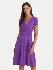 Lauren Ralph Lauren Sukienka codzienna 250868161011 Fioletowy Regular Fit. Fioletowe sukienki damskie Lauren Ralph Lauren, bez wzorów, z syntetyku, bez ramiączek. Za 1,509.00 zł.