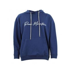 Damska bluza bawełniana Peak Mountain French Terry. Niebieskie bluzy damskie Peak Mountain, m, bez wzorów, z bawełny. W wyprzedaży za 148.50 zł.