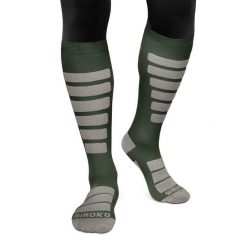 Skarpety narciarske unisex Siroko Aoraki. Szare skarpetki damskie SIROKO, bez wzorów. W wyprzedaży za 72.95 zł.