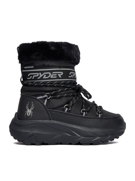 Spyder Śniegowce A25U0070F-1 Czarny. Czarne kozaki dziewczęce Spyder, bez wzorów, z materiału, bez obcasa, bez zapięcia. Za 159.99 zł.