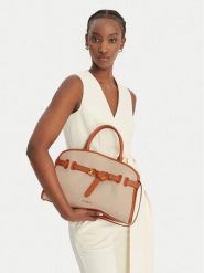 Coccinelle Torebka Ule Coccinellesabine E1 ULE 18 04 01 Beżowy. Brązowe torebki klasyczne damskie Coccinelle, z materiału, bez dodatków. Za 1,849.00 zł.