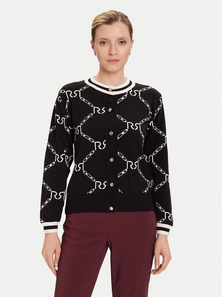 Rinascimento Kardigan CFM0012074003 Czarny Regular Fit. Czarne kardigany damskie Rinascimento, m, bez wzorów, z syntetyku. Za 249.99 zł.