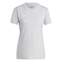 Koszulka damska adidas Tabela 23 Jersey. Białe koszulki damskie Adidas, xl, bez wzorów, z jersey, bez kołnierzyka, bez ramiączek. Za 62.00 zł.