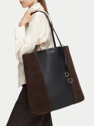 GINO ROSSI Torebka EO-LA224-19590-2 Brązowy ciemny. Brązowe shopper bag Gino Rossi, bez wzorów, ze skóry, bez dodatków. Za 629.99 zł.