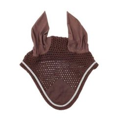 Czapka przeciwlotnicza z dżetami Kavalkade. Brązowe czapki damskie KAVALKADE, bez wzorów. Za 142.00 zł.