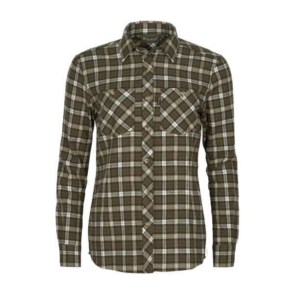 Koszula damska Pinewood Felicia. Zielone koszule damskie PINEWOOD, xl, bez wzorów, casualowe, bez kołnierzyka, bez ramiączek. Za 229.99 zł.