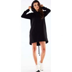 Asymetryczna Sukienka o Kroju Bluzy - Zielona. Zielone sukienki damskie Infinite You, bez wzorów, z bawełny, bez ramiączek. Za 219.90 zł.