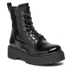 Trzewiki Jenny Fairy. Czarne botki damskie Jenny Fairy, bez obcasa, na płaskiej podeszwie, bez zapięcia. Za 179.99 zł.