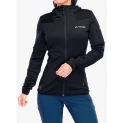 Bluza polarowa damska Vaude Monviso Fleece Jacket II. Czarne bluzy damskie Vaude, na zimę, l, bez wzorów, z polaru, bez kaptura. Za 350.99 zł.