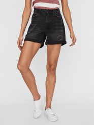 Noisy may Szorty dżinsowe "Nmsmiley" w kolorze czarnym rozmiar: XS. Czarne szorty damskie Noisy may, bez wzorów, z bawełny. Za 67.95 zł.