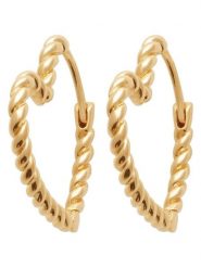 L'Atélier Précieux Pozłacane kolczyki-kreole rozmiar: onesize. Żółte kolczyki damskie l'Atelier precieux, pozłacane. Za 82.99 zł.