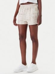 Karl Kani Szorty sportowe Signature Mesh Mini PD00005437 Beżowy Regular Fit. Brązowe spodenki sportowe damskie Karl Kani, s, bez wzorów, z meshu. Za 79.99 zł.