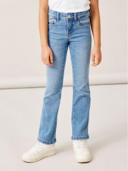 NAME IT Jeansy 13208876 Niebieski Skinny Fit. Niebieskie jeansy dziewczęce Name it, bez wzorów, z bawełny. Za 79.99 zł.