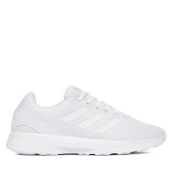 Buty do biegania adidas. Białe obuwie sportowe damskie Adidas, bez zapięcia, do biegania. Za 239.99 zł.
