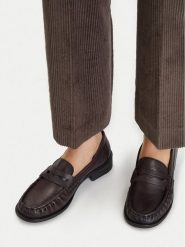 Lasocki Mokasyny CEO-WI45-VR-11800-2 Brązowy ciemny. Brązowe mokasyny damskie Lasocki, ze skóry, bez obcasa. Za 229.99 zł.