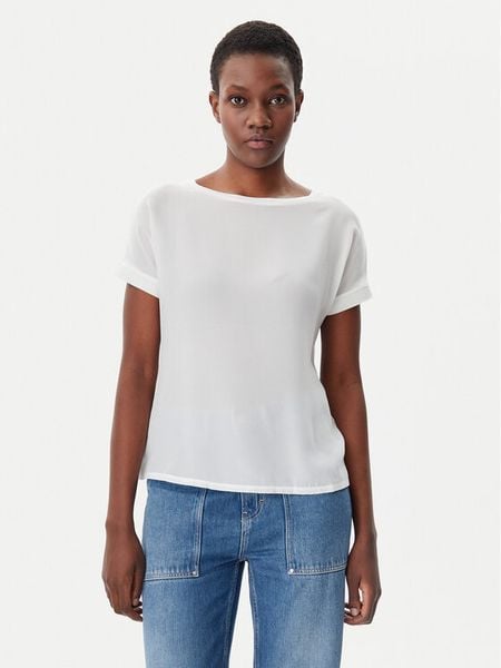 MAX&Co. T-Shirt Eiffel1 2518941034200 Écru Regular Fit. T-shirty damskie MAX&Co., s, bez wzorów, z jedwabiu, bez kołnierzyka. Za 269.99 zł.