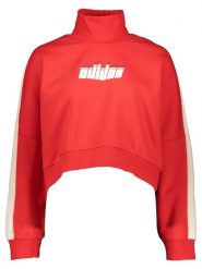 Adidas Bluza w kolorze czerwonym rozmiar: 36. Czerwone bluzy damskie Adidas, bez wzorów, bez kaptura. Za 114.44 zł.