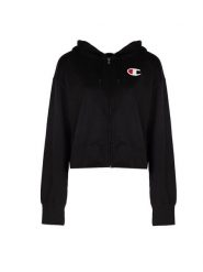 Bluza trekking damska. Czarne bluzy damskie Champion, xl, z aplikacjami, z bawełny, z kapturem. Za 187.00 zł.