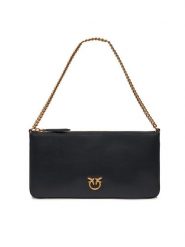 Pinko Torebka Horizontal Flat PE 24 PCPL 102747 A0F1 Czarny. Czarne torebki wieczorowe damskie Pinko, bez wzorów, ze skóry, bez dodatków. Za 719.99 zł.
