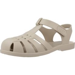 Sandały IGOR S10288 Jasnobrązowy. Brązowe sandały damskie IGOR, bez wzorów, z gumy, bez obcasa, bez zapięcia. Za 127.99 zł.
