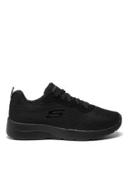 Skechers Sneakersy Eye To Eye 12964/BBK Czarny. Czarne obuwie sportowe damskie Skechers, z materiału, bez zapięcia. Za 179.99 zł.